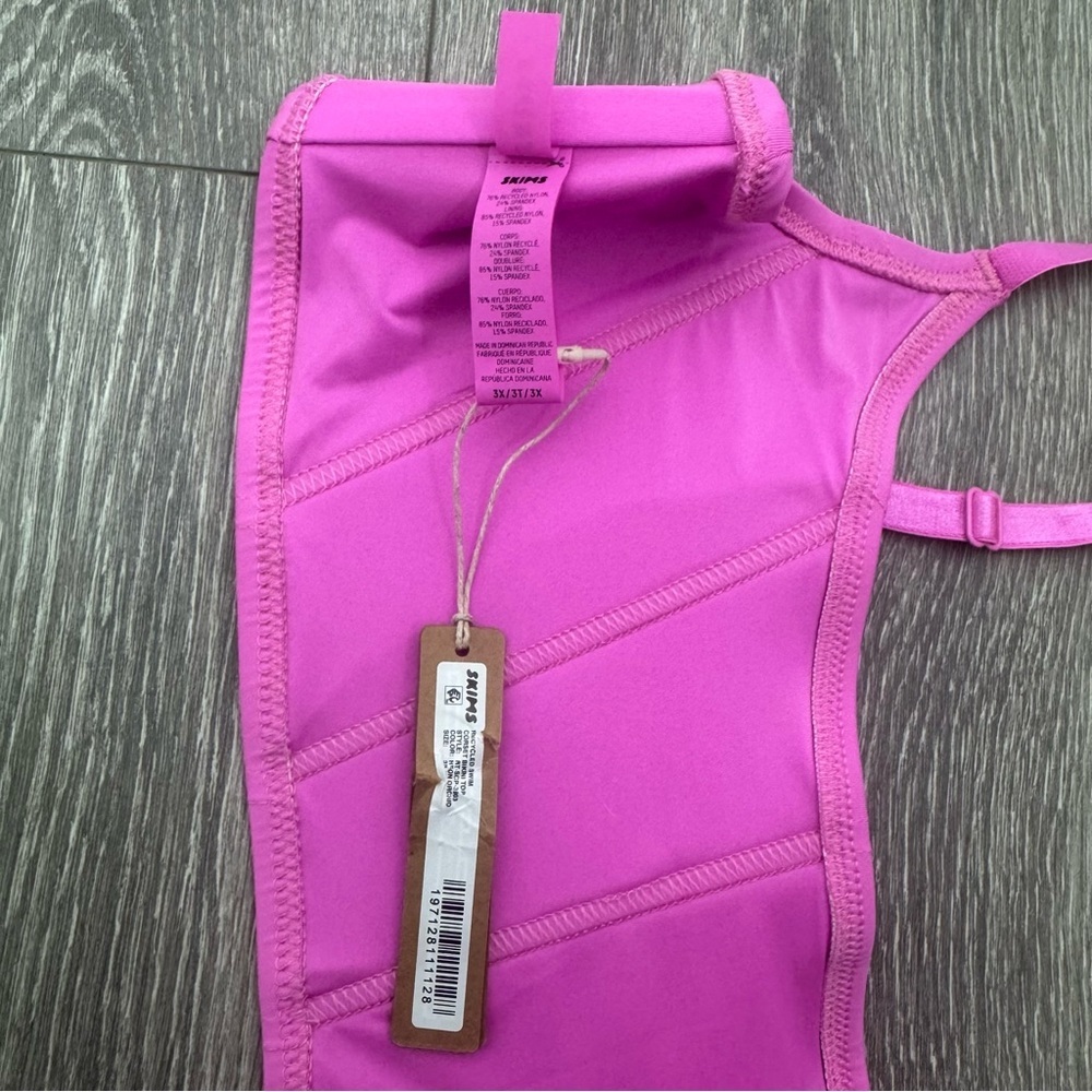 NWT SKIMS Fit Everybody Corset Top Neon Pink Size 3X - Picture 6 of 9